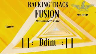 Backing Track Fusion in Bdim Vamp [upl. by Ydur295]