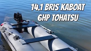 141 FT Bris Inflatable Boat with 6HP Tohatsu [upl. by Neill884]