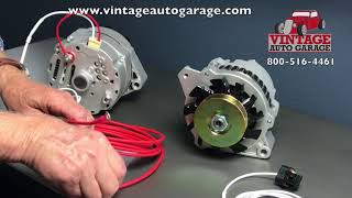 How to connect 2 wire Delco 10si and CS130 alternators using charge connector plugs [upl. by Ridgley706]