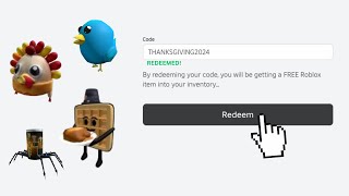 WORKING CODES ALL WORKING NOVEMBER 2024 Roblox Promo Codes For ROBLOX ITEMS [upl. by Xxam812]