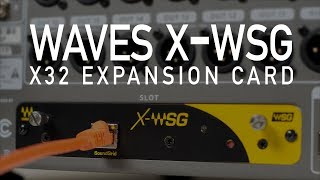 Installing Waves XWSG SoundGrid X32 Expansion Card [upl. by Nylyram]