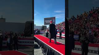 President Donald Trump takes the stage in Lititz PA for his first of three rallies today 🇺🇸 [upl. by Hillegass]