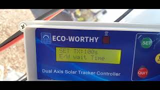 eco worthy solar panel tracking system dual axis with tracker controller troubleshoot [upl. by Heron]