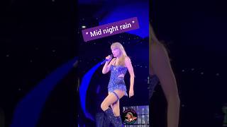 Taylor Swift singing Midnight Rain At The Eras Tour 💚 taylorswift [upl. by Abekam]