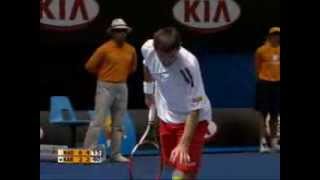 Roko Karanusic the best points at AO 2009 vs R Nadal [upl. by Melburn]