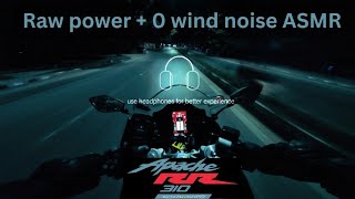 2022 TVS APACHE RR310  PURE EXHAUST SOUND  TRACK MODE  REVMATCHING  POV  ASMR  4K [upl. by Neeluqcaj446]