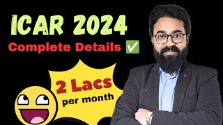 ICAR 2024 ki puri jankari  ICAR 2024 application form  ICAR 2024 complete details  ICAR entrance [upl. by Blanche]