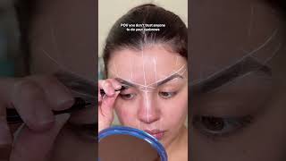 my uneven eyebrows 🤝🏼 this eyebrow mapping string [upl. by Cavallaro]