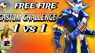 FREE FIRE CASTUM OPEN CHALLENGE 1 VS 1 NEW GAME PLAY  2024  BAAZIGAR [upl. by Jeffie68]