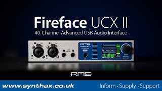 RME Fireface UCX II First Look at RMEs 40Channel Advanced USB Audio Interface [upl. by Bevers999]