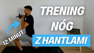 12 MINUTOWY TRENING NÓG Z HANTLAMI [upl. by Scandura]