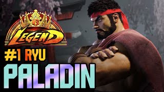 SF6 ♦ Paladins Ryu Conquers the RANK 1 ft Paladin [upl. by Ida186]