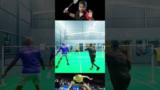 badminton shots badminton unique shots badminton trick shots 2024 badminton rule video shutte [upl. by Aleusnoc784]