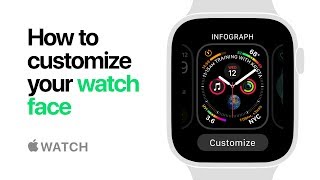 Apple Watch Series 4 — How to customize your watch face — Apple [upl. by Senior623]