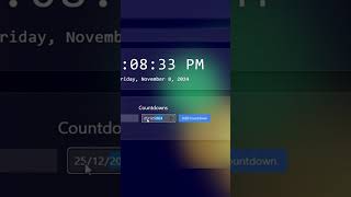 Creating a Digital Clock🕓 amp Countdown Timer⏳ with HTML amp CSScodingcsshtml webdevelopement java [upl. by Tayler]