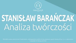 STANISŁAW BARAŃCZAK  analiza twórczości – streszczenie i opracowanie lektury  nauqa [upl. by Salangi206]