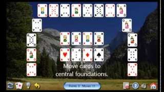 How to play Crescent Solitaire [upl. by Chute]