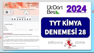 345 YAYINLARI 2024  TYT Kimya Denemesi 28 [upl. by White]