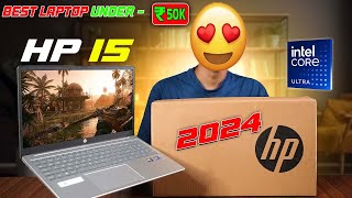 Best Laptop Under ₹50k 🔥 HP 15s Laptop Unboxing amp Review 2024 🔥 [upl. by Steffy137]