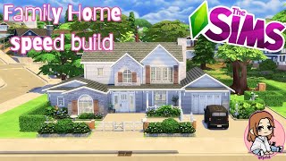 Building cozy family home  Sims 4  Speed Build  No CC [upl. by Alyssa]