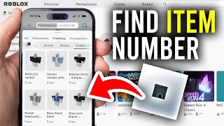 How To Find Item ID Number On Roblox Mobile  Full Guide [upl. by Aicala111]