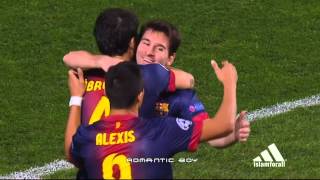 برشلونة 20 بنفيكا 02102012 HD Barcelona Benfica Highlights [upl. by Ranilopa]