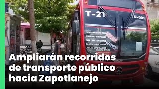 Ampliarán recorridos de transporte público hacia Zapotlanejo  Jalisco Noticias [upl. by Nappie72]