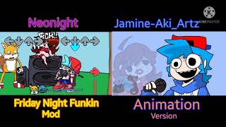 FNF Talentless but different character sing it Neonight x JamineAkiArtz [upl. by Reklaw]