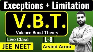 Coordination Compounds  VBT Exception cases  Limitation  L8  Live session by Arvind Arora [upl. by Cathryn]