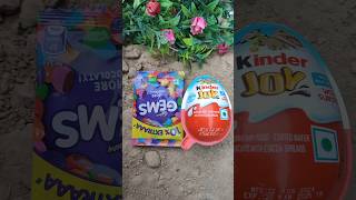 Kinder Joy with Gems Chocolate Popsicle shorts viralvideo kinderjoy [upl. by Aianat]