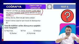 Türkiyenin Su Kaynakları Test 3 Soru 1 AKIN GÜNEŞ [upl. by Subir]