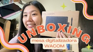 UNBOXING MESA DIGITALIZADORA  ONE BY WACOM CTL472L  Hi Lelê [upl. by Kahcztiy]