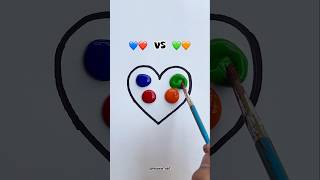 Heart colour Mixing❤️✨ shorts satisfying colours [upl. by Light]