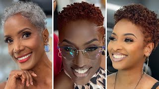 Short but Very Beautiful Haircuts for Black Queens [upl. by Bail]