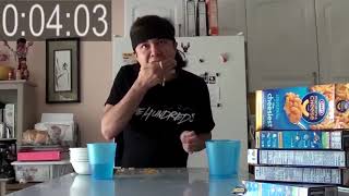 Matt Stonie 5minute Mac n Cheese Challenge  Matt Stonie [upl. by Erlinna30]