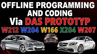 Exclusive Offline Programming amp coding Via DAS Standalone Mercedes W212 W204 W166 X204 W207 W197 [upl. by Jessi915]