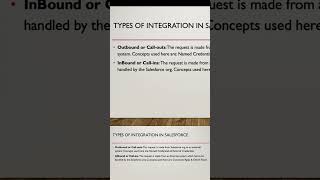 Types of Integration in Salesforce integration salesforce api interview prepartion crm [upl. by Elesig]