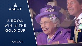 quotA Royal Win In The Gold Cupquot  The Queen Celebrates Estimates Cup Triumph  Royal Ascot [upl. by Shreeves]