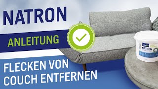 Mit Natron Flecken von Couch entfernen   Polster von Sofa reinigen  Tipps [upl. by Teriann]