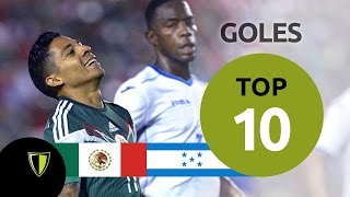 Top 10  Mejores Goles de México vs Honduras [upl. by Llevron990]