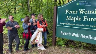 Peter Wensink Maple Forest unveiled in North Grenville [upl. by Ehttam844]