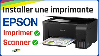 Installer imprimante EPSON pour imprimer et scanner  EPSON L3110  Tuto complet simple pas à pas [upl. by Lowndes]