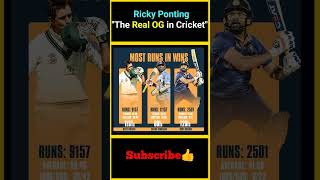 Ricky Ponting  quot The Real OG in Cricket quot  factsmaavalite [upl. by Aina]