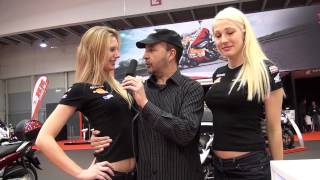 Motodays 2013  Hostess Honda  Ragazze Bionde Bellissime  Video Fiera di Roma [upl. by Esenej585]