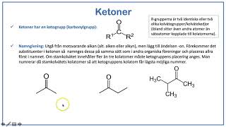 Kortfilm Organiska föreningar del 6 Rita och namnge etrar aldehyder ketoner tioler disulfider [upl. by Ssenav988]