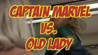 Captain Marvel Beats up Old Lady on Bus [upl. by Notsecnirp]