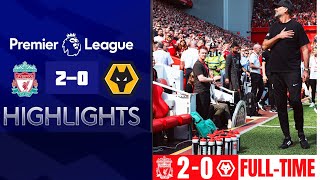 Liverpool vs Wolves 20 Highlights  Premier League 2024  Jürgen Klopp Farewell at Anfield [upl. by Retsae]