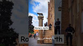 Did you know the legendary symbol of Rome🐺🤔 Description👇rome myths italia travel tour explore [upl. by Lleret923]