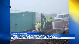 Fuel spill cleanup efforts going well atop Haleakala US military claims [upl. by Auehsoj]