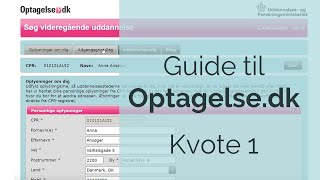 Optagelsedk for dig som søger kvote 1 [upl. by Sinai]